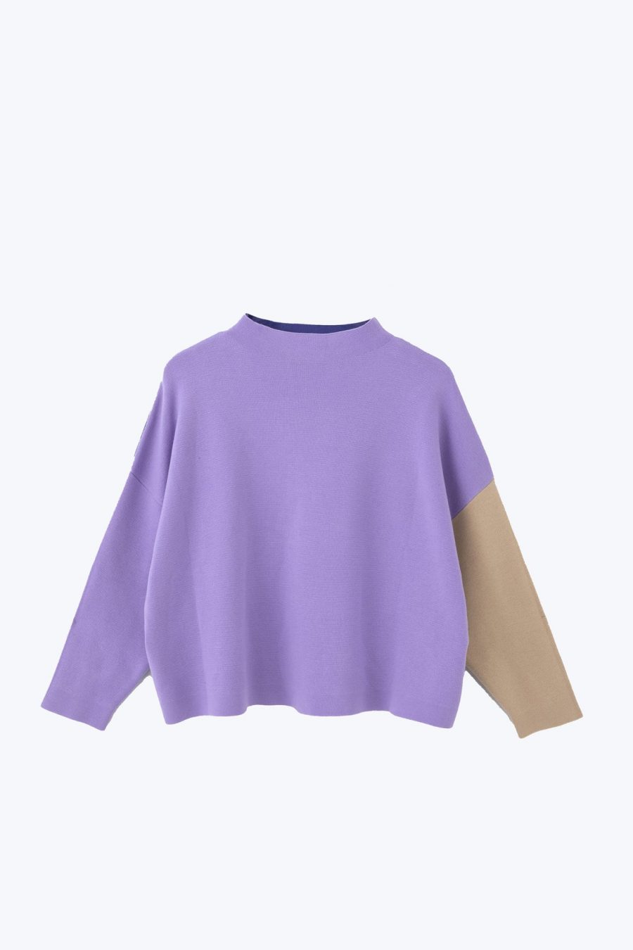 CKL000388S KNITTED LS SWEATER LAVENDER