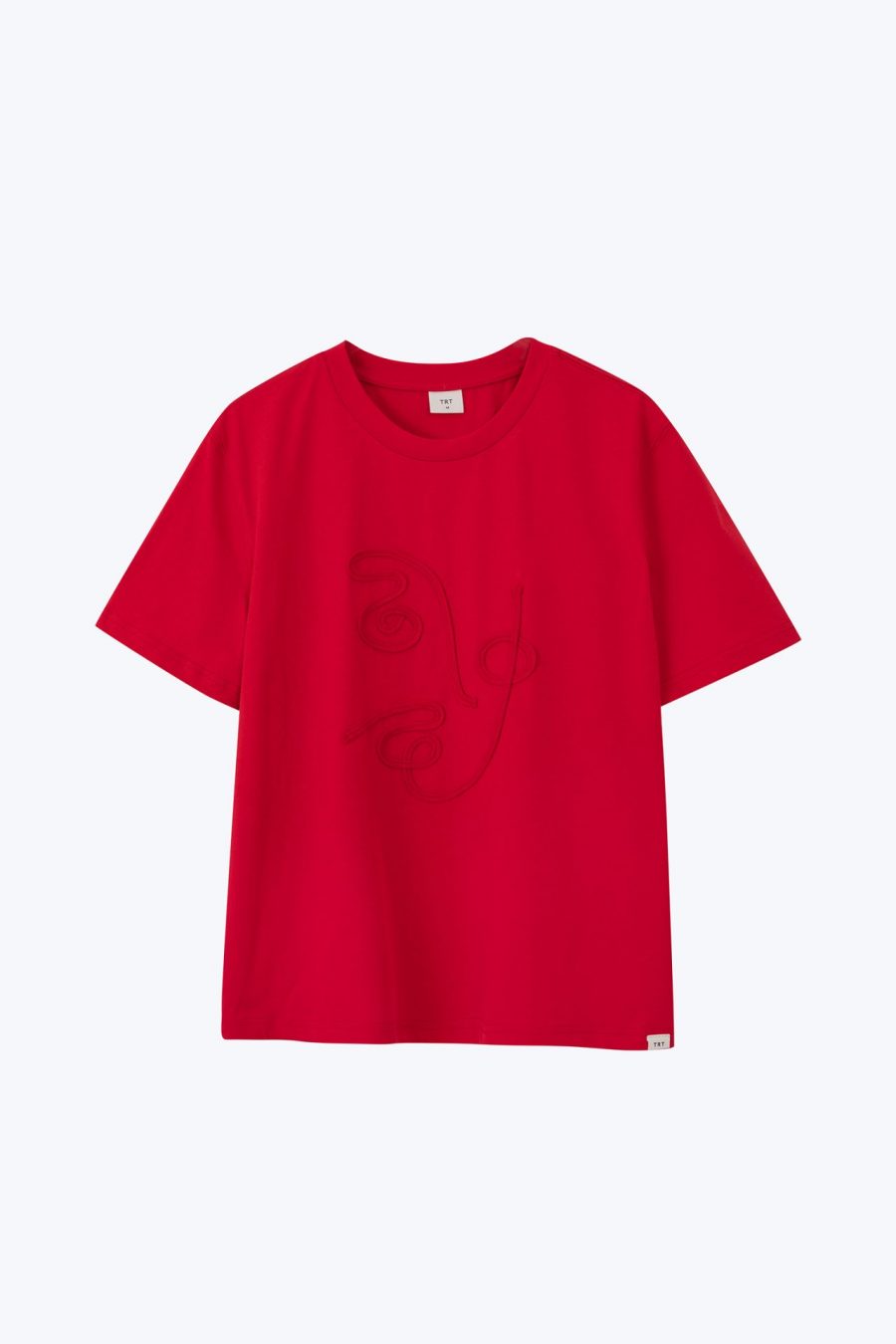 CT000831Z COTTON EMBROIDERY TEE RED