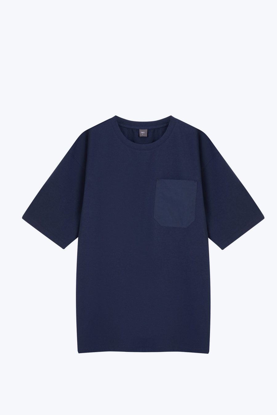 MT900200D RELAXED FIT PATCH POCKET TEE DARK NAVY