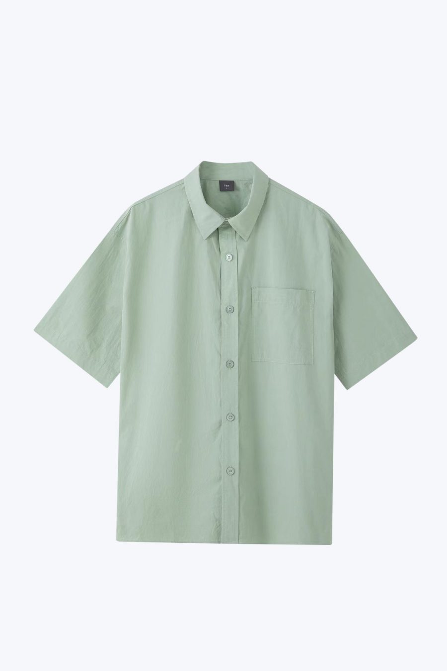 MB900105Y COTTON PATCH POCKET SHIRT APPLE GREEN