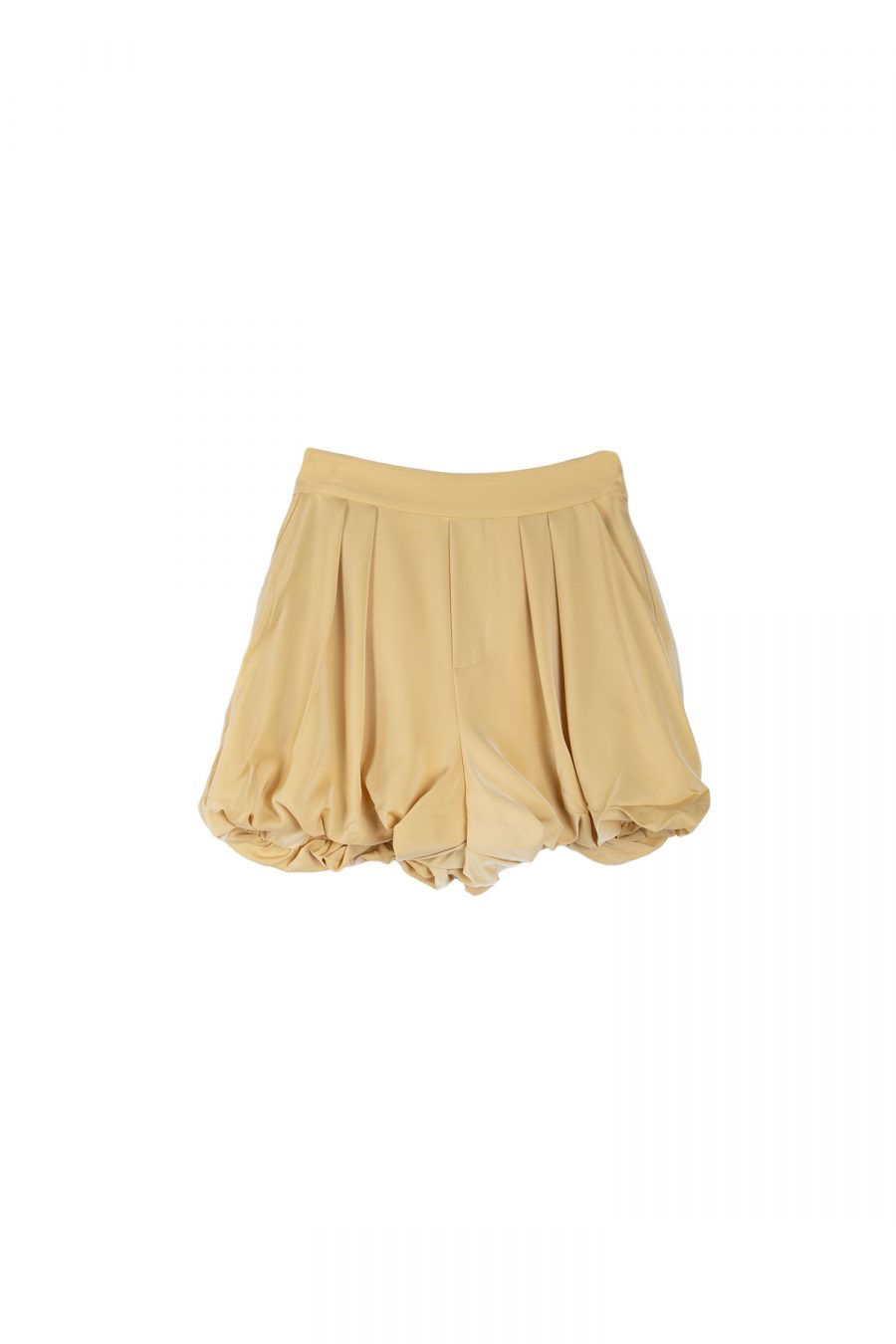 R90267 Pleated puff shorts YELLOW