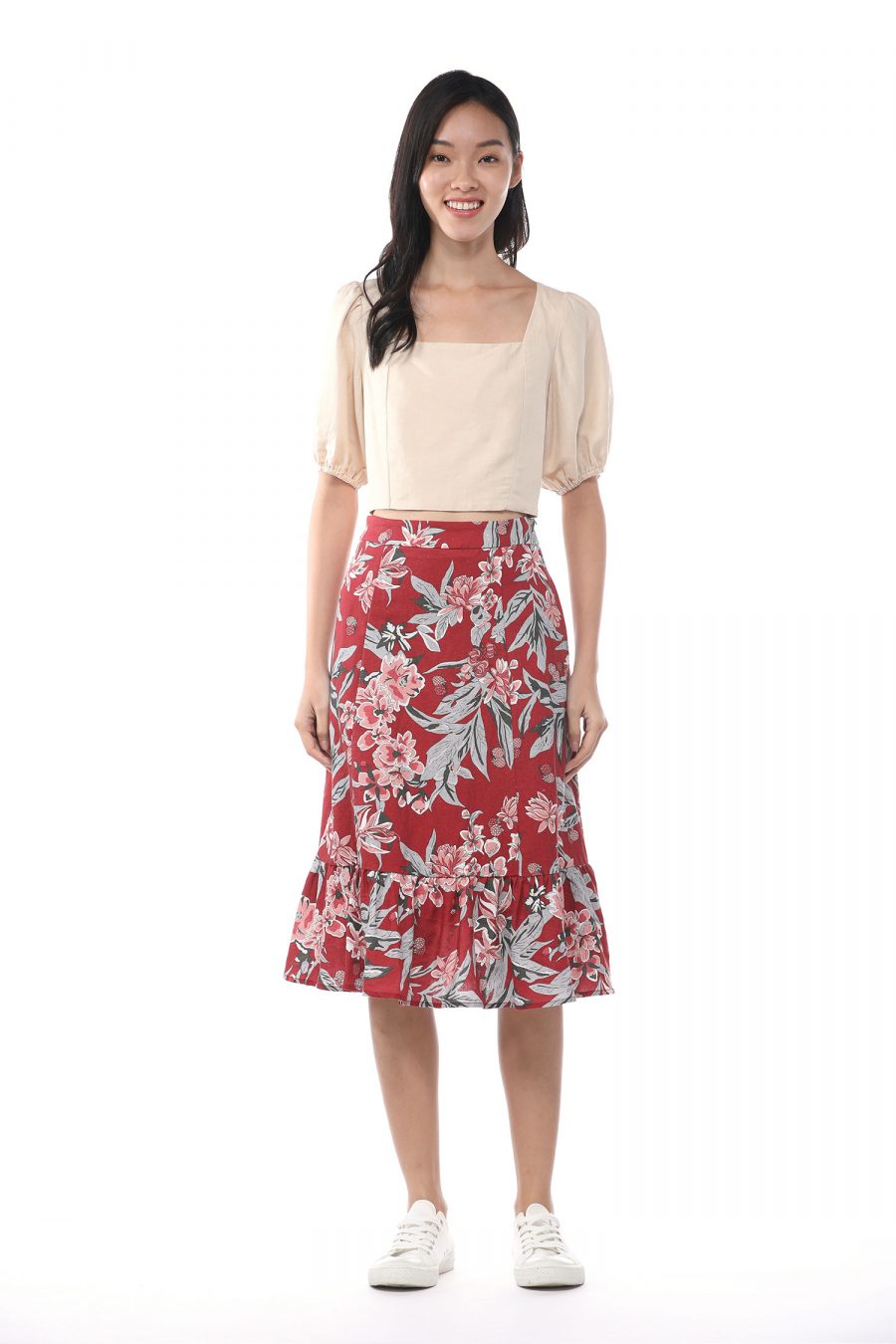 CSK000518W FLORAL RED 1