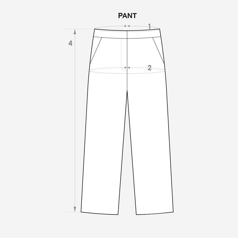 size guide pant
