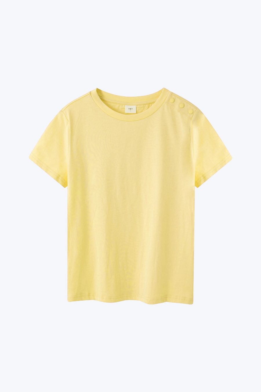 CT001060D Shoulder Button Tee CANARY