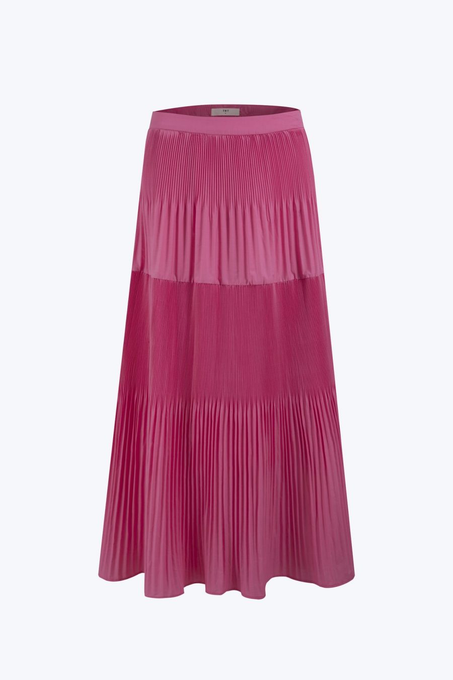 CSK001074W TIER PLEATED SKIRT PINK