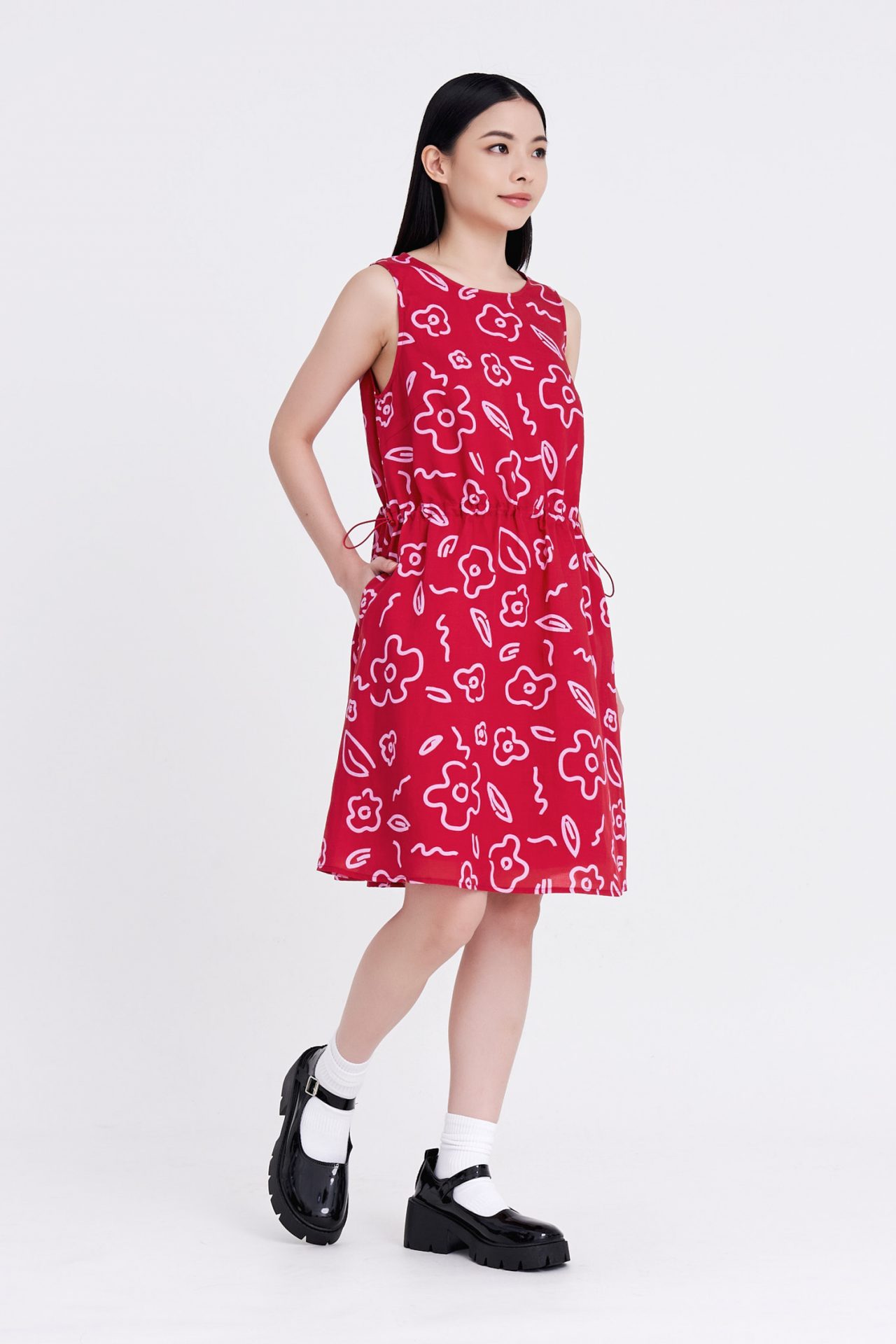 CDQ001209W FLORAL RED 2