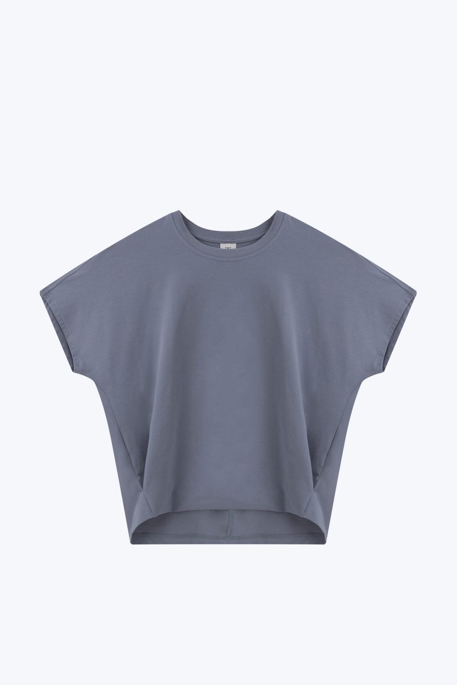 CT001105D Snap Button Tee DUSTY BLUE