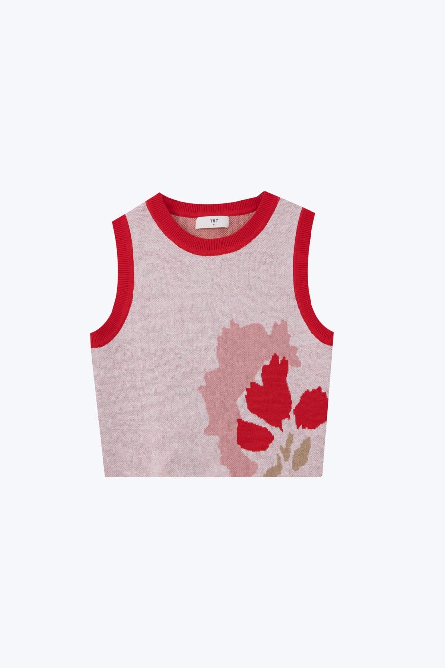 CKV000754S TOP FLORAL RED