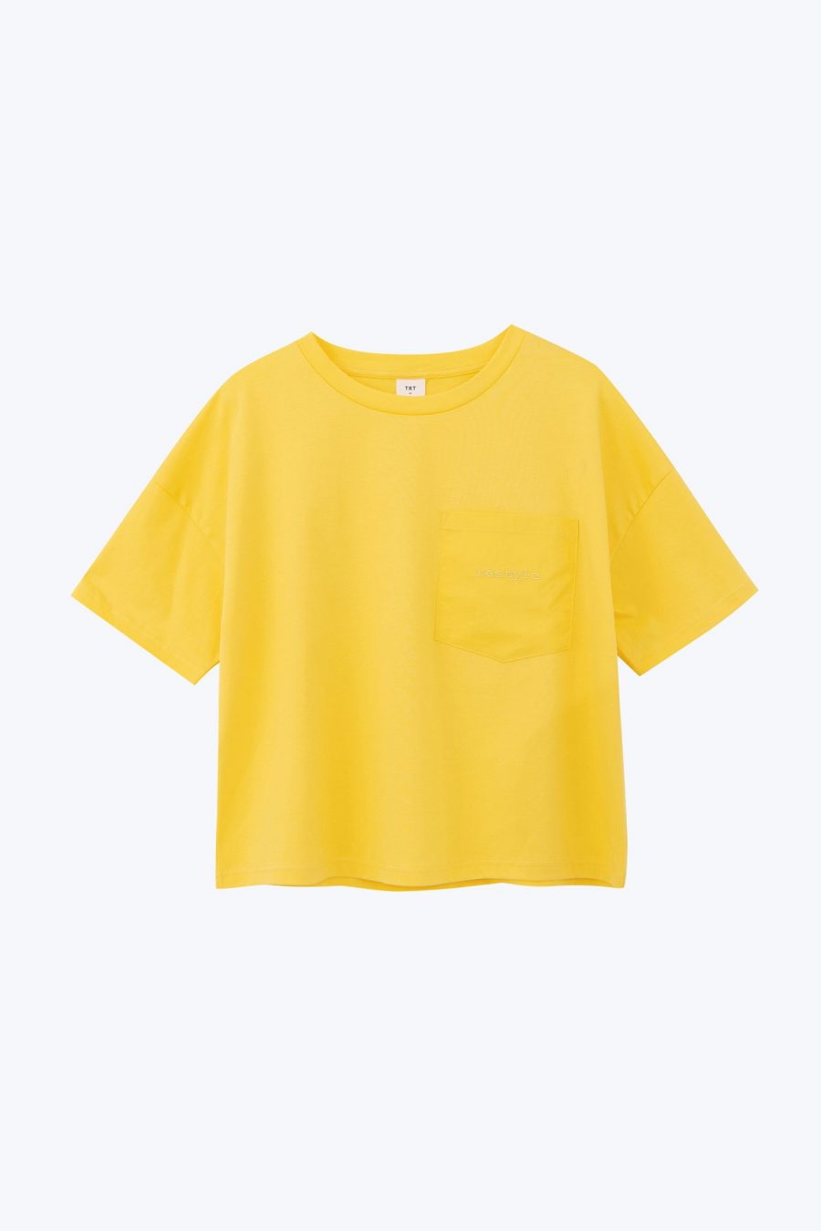 CT000485D COTTON PATCH PKT EMBROIDERY TEE CANARY