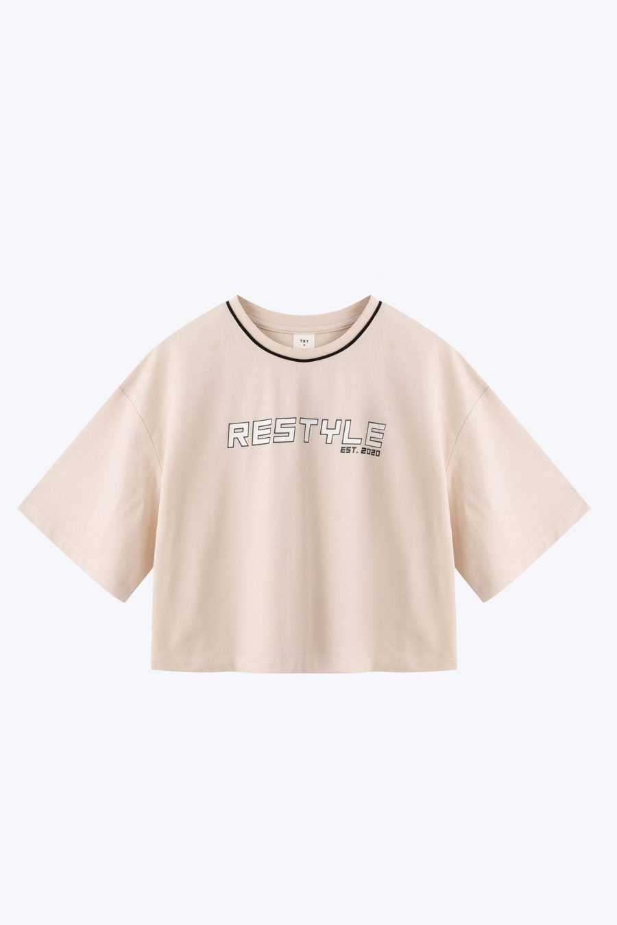 CT001177W Cropped Restyle Tee SAND
