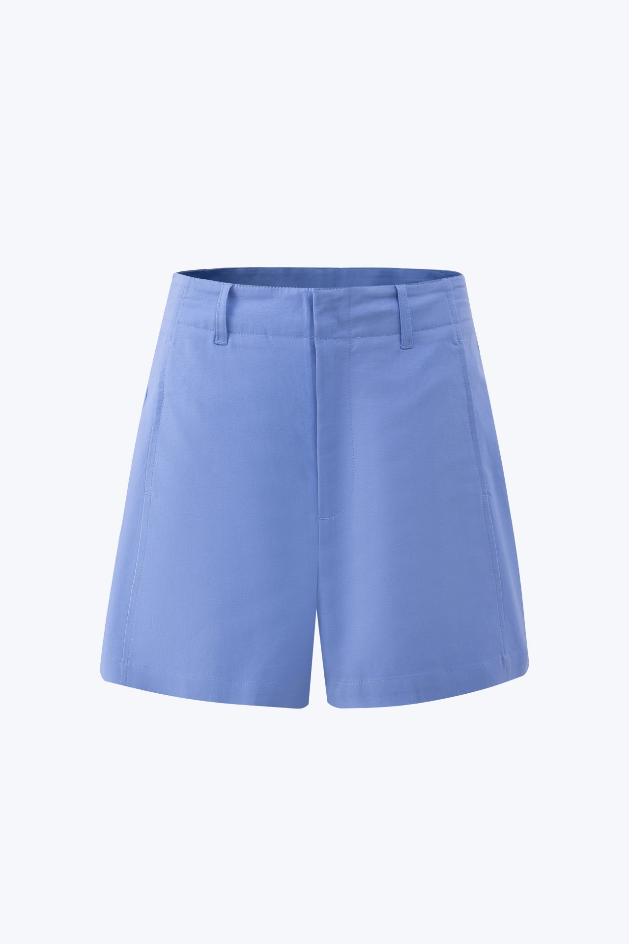 CPS 01267 A SEAM DETAIL SHORTS PERIWINKLE